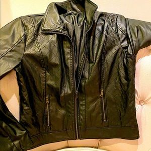 Vegan Leather Moto Jacket